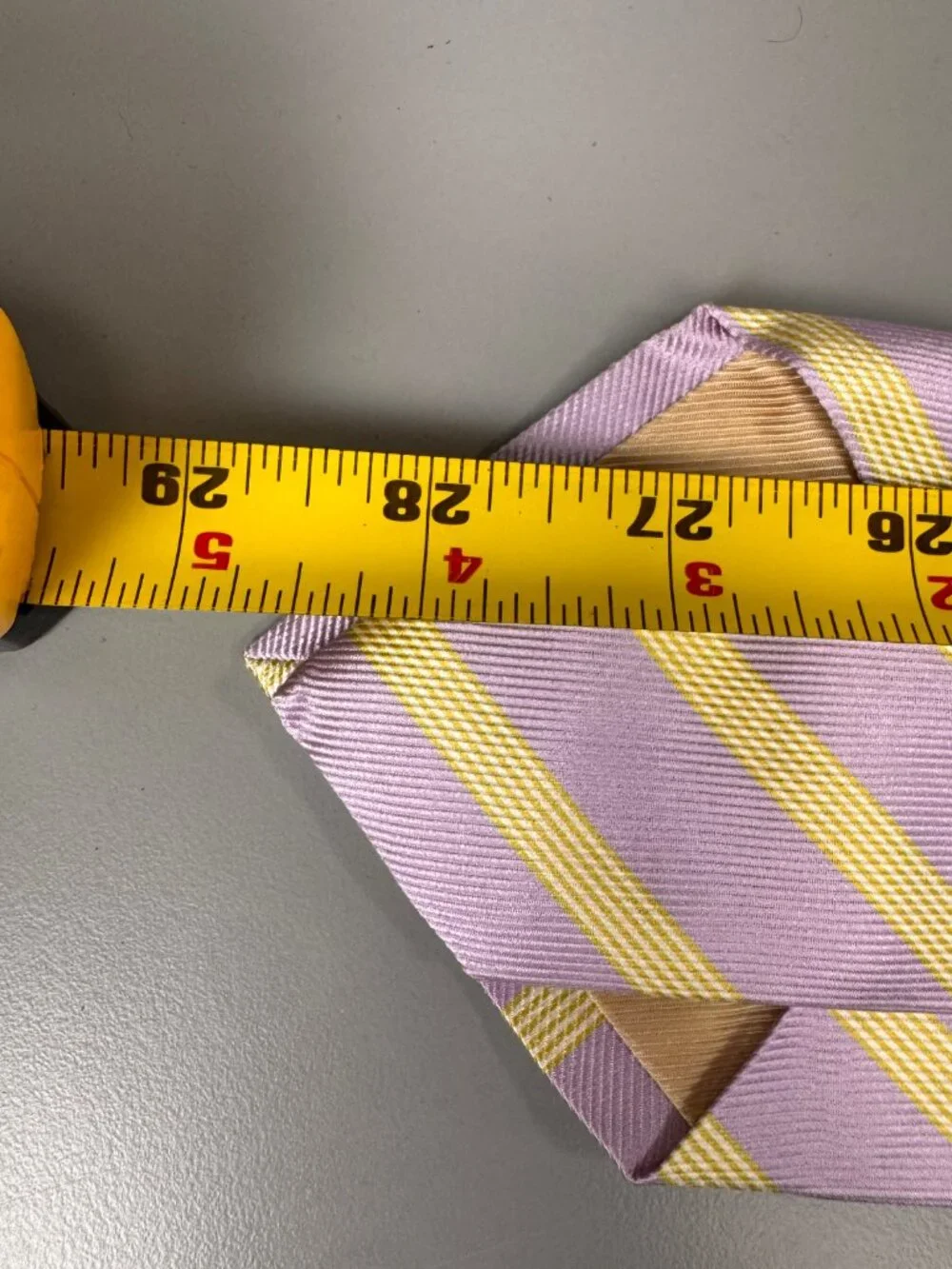Luigi Borrelli Napoli Lavender & Lime 100% Silk Made in Italy EUC